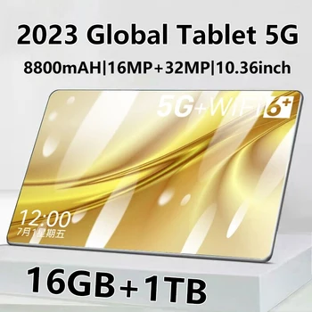 2023 Глобалната версия на Новия Таблет 5G Android 10,36 Инча 1280*800 IPS 16 GB оперативна памет, 1 TB ПАМЕТ MTK6797 10 Основната 11,0 4G Wifi