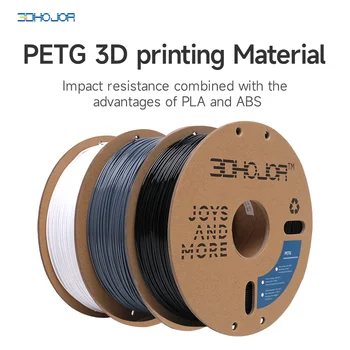 3DHOJOR 3D PETG Нишка на Спиралата 1,75 мм 1 кг 3D Принтер Конец с нажежаема Жичка Материал за 3D Печат на Точността PETG +/- 0,05 mm Пластмасов PETG 3D Конец с нажежаема Жичка