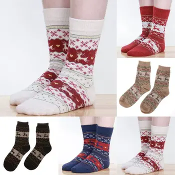 Дамски зимни чорапи коледен подарък, топли вълнени чорапи директен доставка