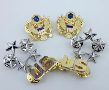 . Пълен комплект, знак за отличие на генерал от АРМИЯТА на САЩ С пет звезди, икона звезден хотел се КЛАСИРА на САЩ, на жени на ревера