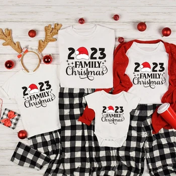 2023 Коледно Облекло за Семейството, за да е Подходяща за Майки, Татковци, Детска риза, Детско Боди, Семейна облекло, Семейна риза за Коледно парти