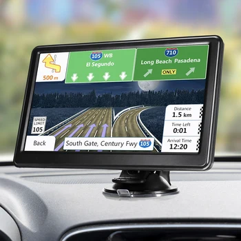7-Инчов HD Автомобилен GPS Навигатор Преносим Сателитен Навигатор със Сензорен Екран Автомобилна GPS Навигация Безжичен Carplay Android Auto Car Video