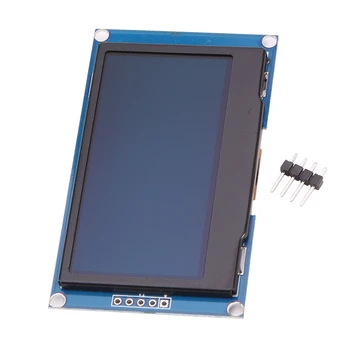 7-ПИНОВ OLED-дисплейный модул, 2,42-инчов OLED-дисплейный модул 128X64 3.3V за SSD1309 I2C/IIC Паралелен интерфейс (синьо)