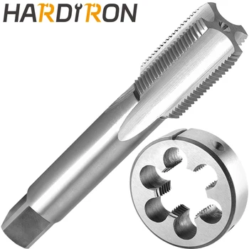 Hardiron M32 2 X Набор от метчиков и печата на Дясната ръка, машинен метчик с дърворезба M32 x 2.0 и кръгла матрицата