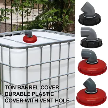 IBC Ton Barrel Cover Cap С найлонови филтър с вентилация Ton Barrel Пластмасовия капак Тон на Цевта Капачка на резервоара за Мъкна Дихателна на кутията