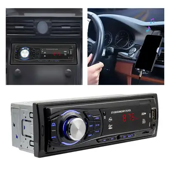 Автомобилен Bluetooth, MP3 плеър, микрофон, USB-устройство, мултимедия 12 В с дистанционно управление