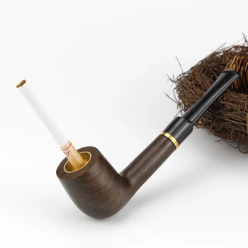 Богат на функции за пушачи тръба, Метална купа, тръбата от черно дърво, 5,5 мм, 8 мм, Директен Тютюневата тръба, аксесоар за тръба