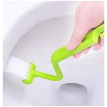 Извита четка за почистване на Тоалетната чиния S-образна Малка Детска четка за тоалетна Без мъртъв ъгъл на Малка четка за почистване с дълга дръжка Инструмент за баня