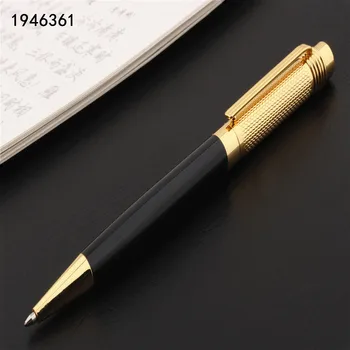 Луксозно качество 856 Златна шапка, черна Химикалка писалка за бизнес офис, канцеларски материали за студенти, училищни принадлежности, химикалки за писане