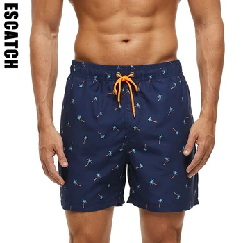 Марка Escatch 2023 Лятна мода Бързосъхнеща Дъска Плажни Панталони Полиестер Удобни Мрежа Лигавицата Плувни Шорти Мъжете Мъжки Бански