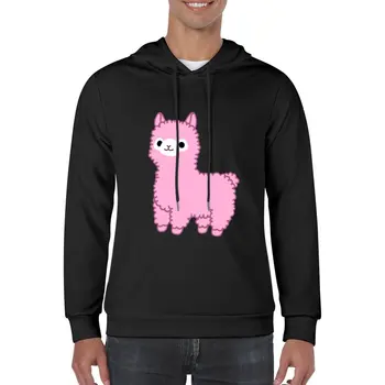 Новата есенна мъжка спортна риза с качулка от розова алпака new in hoodies & sweatshirt