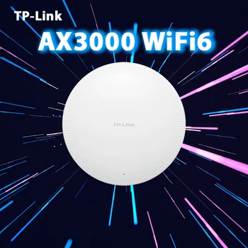 Рутер TP-Link AX3000 Wi-Fi6 Celling AP 802.11 AX WiFi6 Безжична точка за достъп PoE за помещения 5 Ghz 3000 М, Мощна точка за достъп до Wi-Fi интернет и за мобилни устройства 5g