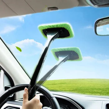 Четка За Почистване на автомобилни Стъкла, Инструмент За Измиване на Предното Стъкло Автоматични Чистачки За Отстраняване на Прах С Дълга Дръжка Инструмент За Почистване на автомобили