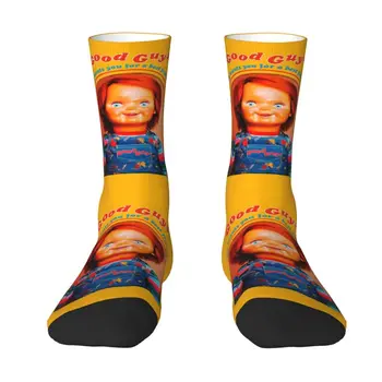 Чорапи в стил ретро с Хубав Чъки За Мъже И Жени, Топли чорапи с 3D принтом 